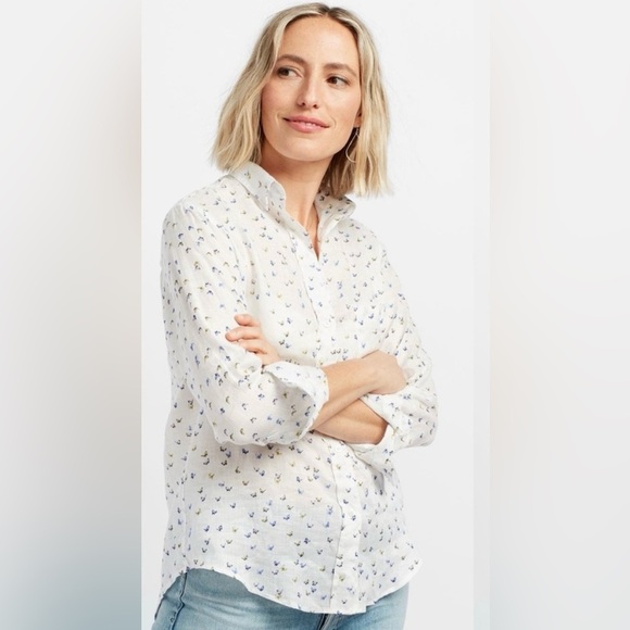 Anthropologie Grayson The Hero Linen Buttondown Sz 01/S - Picture 1 of 10